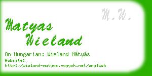 matyas wieland business card